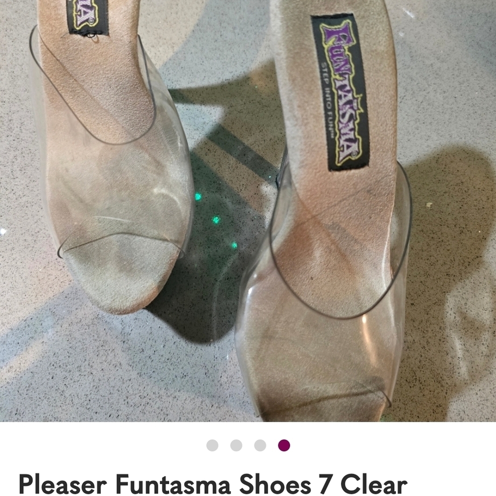 Pleaser Funtasma Clear Heels